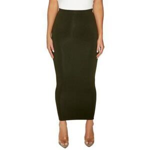 Naked Wardrobe Solid Hourglass MIDI Skirt